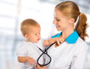 female doctor pediatrician and patient happy child baby